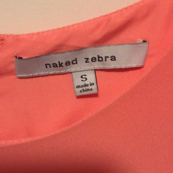 Coral colored flowy dress - Picture 2 of 5